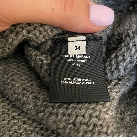 Isabel Marant Etoile Ludlow Alpaca Slit Sweater XS - Picture 8 of 13